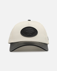 New Era San Francisco 49ers 'Leather Visor' 9FORTY A-Frame Snapback Chrome White/Black
