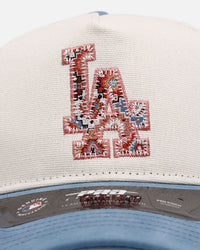 Pro Standard Los Angeles Dodgers 'Dodgers Tapestry' Pinch Front Strapback Natural