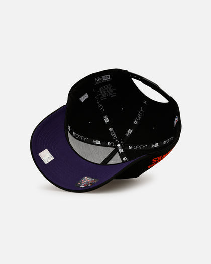 New Era Atlanta Braves 'NBA Dia De Los Muertos' 9FORTY A-Frame Snapback Black/Orange
