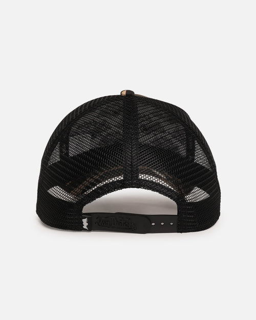 Von Dutch Trucker Snapback Hat Brown Camo