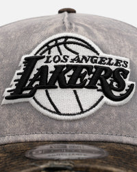New Era Los Angeles Lakers 'Washed Storm Gray' 9FORTY A-Frame Snapback Gray