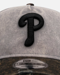 New Era Philadelphia Phillies 'Washed Storm Gray' 9FORTY A-Frame Snapback Gray