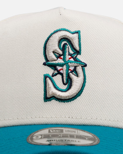 New Era Seattle Mariners 'Team Color Visor' 9FORTY A-Frame Snapback Chrome/Official Team Color