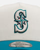 New Era Seattle Mariners 'Team Color Visor' 9FORTY A-Frame Snapback Chrome/Official Team Color