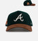 47 Brand Atlanta Braves 'Fall Leaves' 47 Offside Snapback Green/Brown