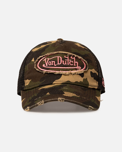 Von Dutch Camo Patch Trucker Snapback Camo
