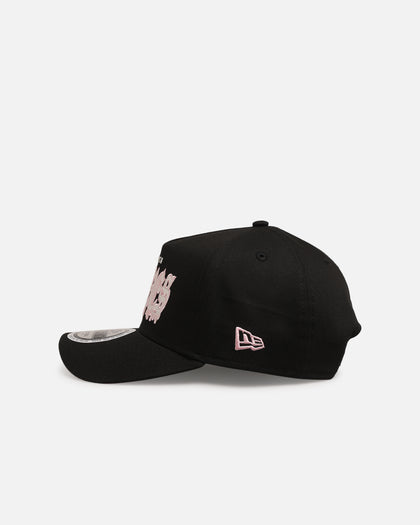 New Era Atlanta Braves 'Drip Glow Script' 9FORTY A-Frame Snapback Black/Pink
