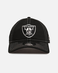 New Era Las Vegas Raiders 'Contrast Chrome' 9TWENTY Casual Trucker Strapback Black