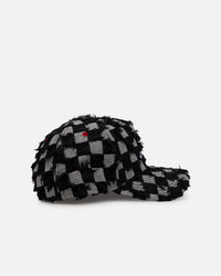 New Era Atlanta Braves 'Frayed Checkerboard' 9FORTY A-Frame Snapback Black/Grey