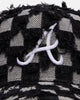New Era Atlanta Braves 'Frayed Checkerboard' 9FORTY A-Frame Snapback Black/Grey