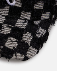 New Era Atlanta Braves 'Frayed Checkerboard' 9FORTY A-Frame Snapback Black/Grey