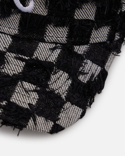 New Era Atlanta Braves 'Frayed Checkerboard' 9FORTY A-Frame Snapback Black/Grey