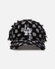 New Era Los Angeles Dodgers 'Frayed Checkerboard' 9FORTY A-Frame Snapback Black/Grey