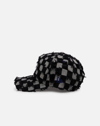 New Era Los Angeles Dodgers 'Frayed Checkerboard' 9FORTY A-Frame Snapback Black/Grey