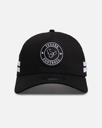 New Era Houston Texans 'Stripe' 9FORTY A-Frame Trucker Snapback Black/White