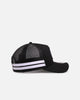 New Era Houston Texans 'Stripe' 9FORTY A-Frame Trucker Snapback Black/White