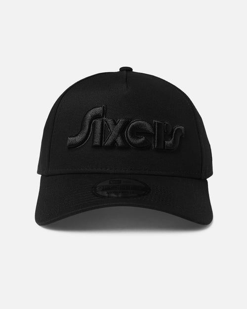 New Era Philadelphia 76ers 'NBA Black On Black' 9FORTY A-Frame Snapback Black