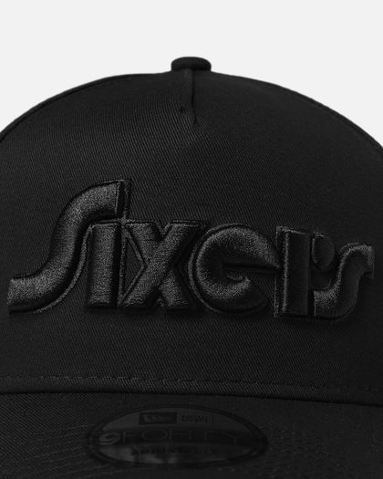 New Era Philadelphia 76ers 'NBA Black On Black' 9FORTY A-Frame Snapback Black