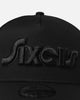 New Era Philadelphia 76ers 'NBA Black On Black' 9FORTY A-Frame Snapback Black
