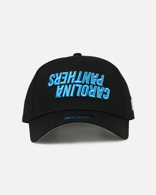 New Era Carolina Panthers 'Upside Down Logo' 9FORTY A-Frame Snapback Black