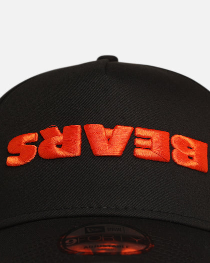 New Era Chicago Bears 'Upside Down Logo' 9FORTY A-Frame Snapback Black