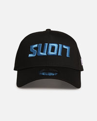 New Era Detroit Lions 'Upside Down Logo' 9FORTY A-Frame Snapback Black