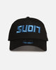 New Era Detroit Lions 'Upside Down Logo' 9FORTY A-Frame Snapback Black