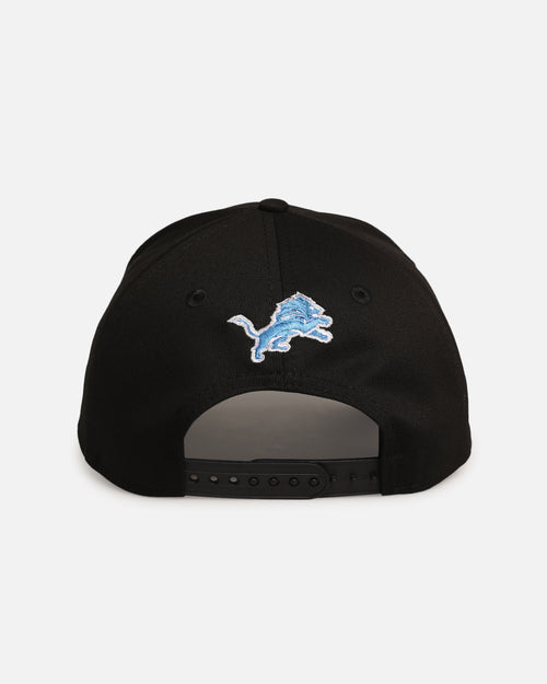 New Era Detroit Lions 'Upside Down Logo' 9FORTY A-Frame Snapback Black