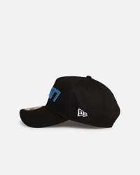 New Era Detroit Lions 'Upside Down Logo' 9FORTY A-Frame Snapback Black