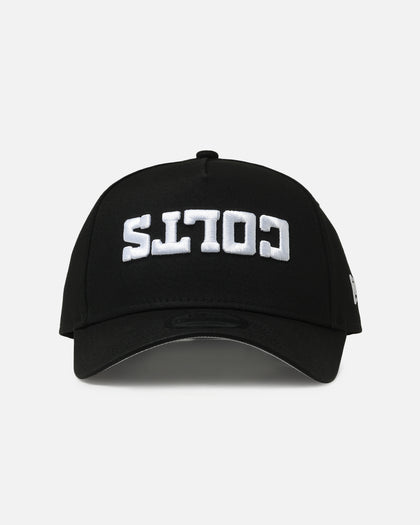 New Era Indianapolis Colts 'Upside Down Logo' 9FORTY A-Frame Snapback Black