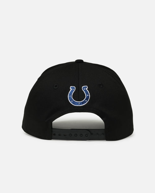 New Era Indianapolis Colts 'Upside Down Logo' 9FORTY A-Frame Snapback Black