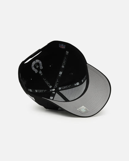 New Era Indianapolis Colts 'Upside Down Logo' 9FORTY A-Frame Snapback Black
