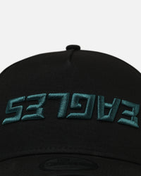 New Era Philadelphia Eagles 'Upside Down Logo' 9FORTY A-Frame Snapback Black