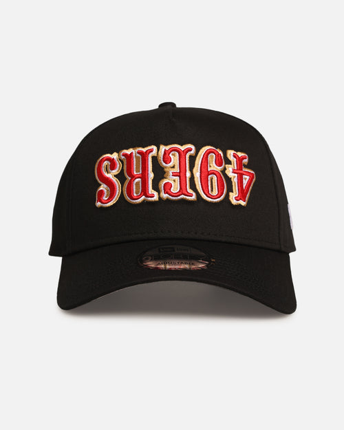 New Era San Francisco 49ers 'Upside Down Logo' 9FORTY A-Frame Snapback Black