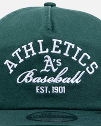 New Era Oakland Athletics 'MLB Stacked Logo' 19TWENTY Snapback Dark Green