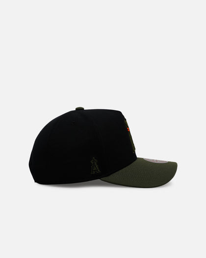 Mitchell & Ness Los Angeles Angels 'Olive Cargos' Pro Pinch Snapback Olive/Black