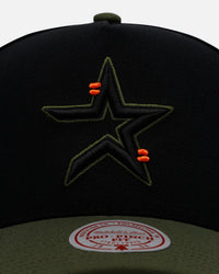 Mitchell & Ness Houston Astros 'Olive Cargos' Pro Pinch Snapback Olive/Black