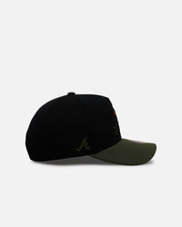 Mitchell & Ness Atlanta Braves 'Olive Cargos' Pro Pinch Snapback Olive/Black