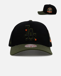 Mitchell & Ness Los Angeles Dodgers 'Olive Cargos' Pro Pinch Snapback Olive/Black