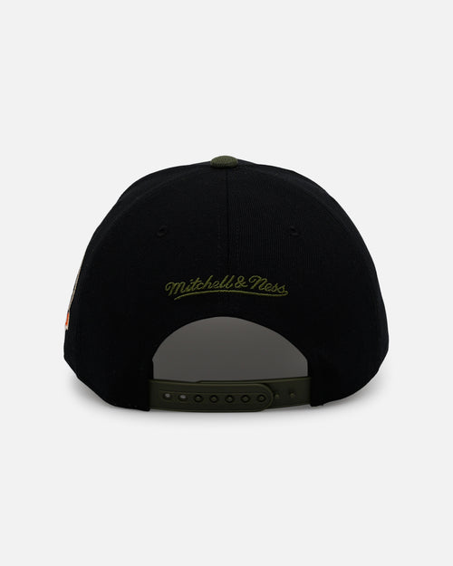 Mitchell & Ness Los Angeles Dodgers 'Olive Cargos' Pro Pinch Snapback Olive/Black