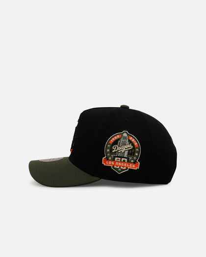 Mitchell & Ness Los Angeles Dodgers 'Olive Cargos' Pro Pinch Snapback Olive/Black