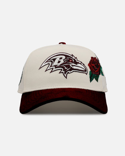 New Era Baltimore Ravens 'Velvet Roses' 9FORTY A-Frame Snapback Chrome
