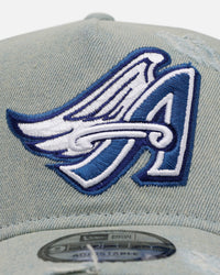 New Era Los Angeles Angels 'Denim' 9FORTY A-Frame Snapback Light Wash Denim