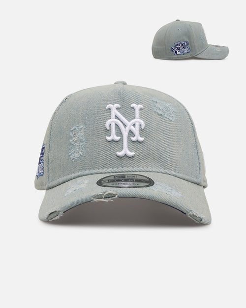 New Era New York Mets 'Denim' 9FORTY A-Frame Snapback Light Wash Denim