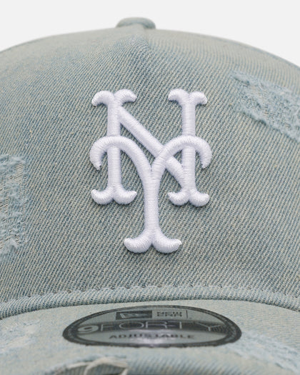 New Era New York Mets 'Denim' 9FORTY A-Frame Snapback Light Wash Denim