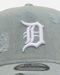 New Era Detroit Tigers 'Denim' 9FORTY A-Frame Snapback Light Wash Denim