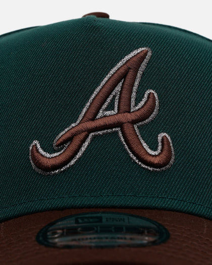 New Era Atlanta Braves 'Rainforest' 9FORTY A-Frame Snapback Green/Brown
