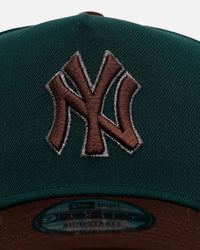 New Era New York Yankees 'Rainforest' 9FORTY A-Frame Snapback Green/Brown