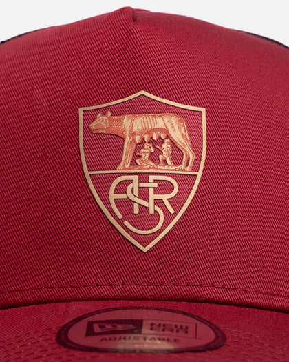 New Era AS Roma 'Tonal' 9FORTY A-Frame Trucker Snapback Dark Red