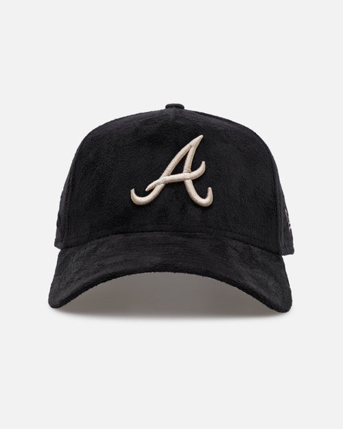 New Era Atlanta Braves 'Suede' 9FORTY A-Frame Strapback Black/Tan